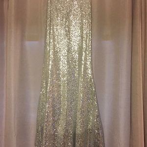 Silver sequence long skirt NEW
